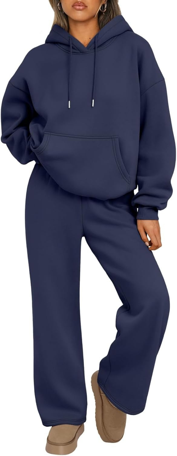 Set 2- Piece Autumn And Winter Casual Hooded Sweatshirt