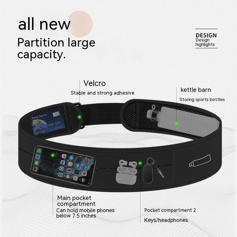 Invisible Multifunctional Running Mobile Phone Bag Waist