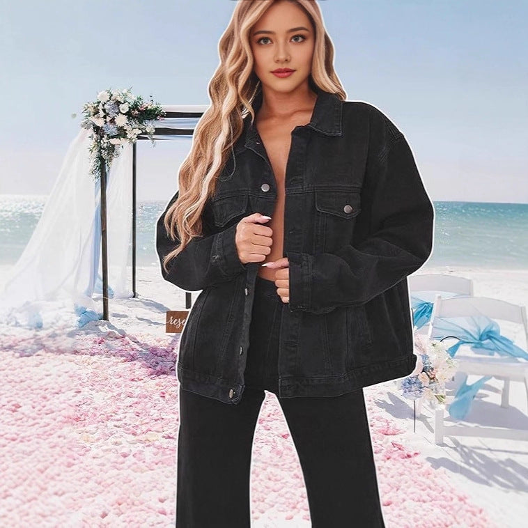 Jacket Top Women Fashion Denim