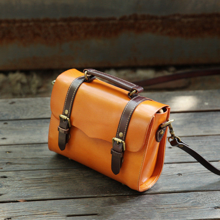 Handmade Vegetable Tanned Leather Bag