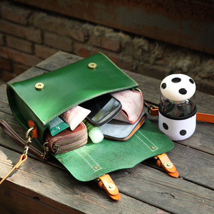 Handmade Vegetable Tanned Leather Bag