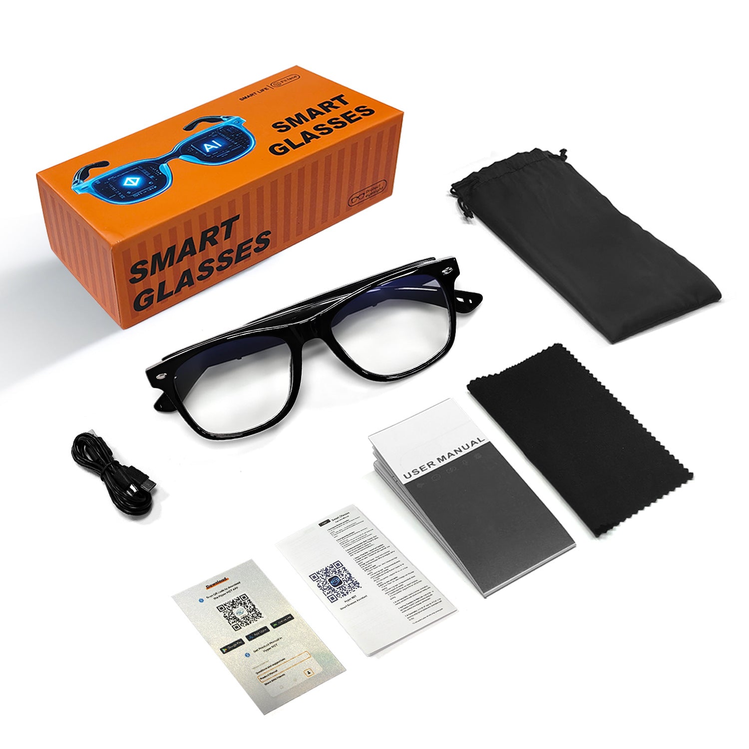 F16 Real-time Translation Music Audio Intelligent Glasses