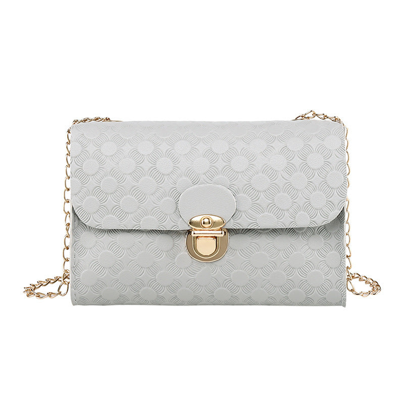Embossed Small Square  Mini Bag