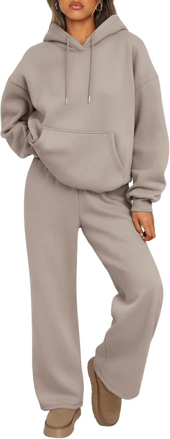 Set 2- Piece Autumn And Winter Casual Hooded Sweatshirt