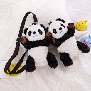 cute plush panda bag cartoon shoulder bag