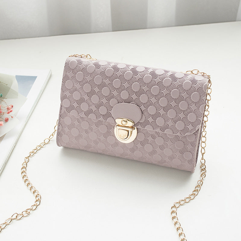 Embossed Small Square  Mini Bag