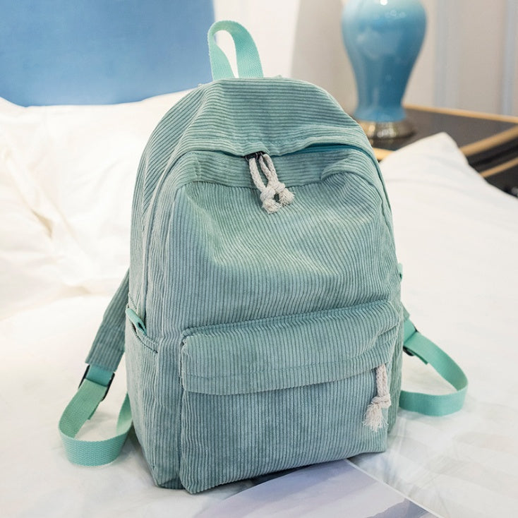 Bags School Corduroy Backpack Students