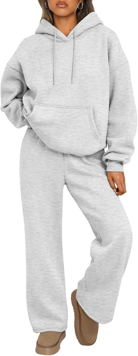 Set 2- Piece Autumn And Winter Casual Hooded Sweatshirt
