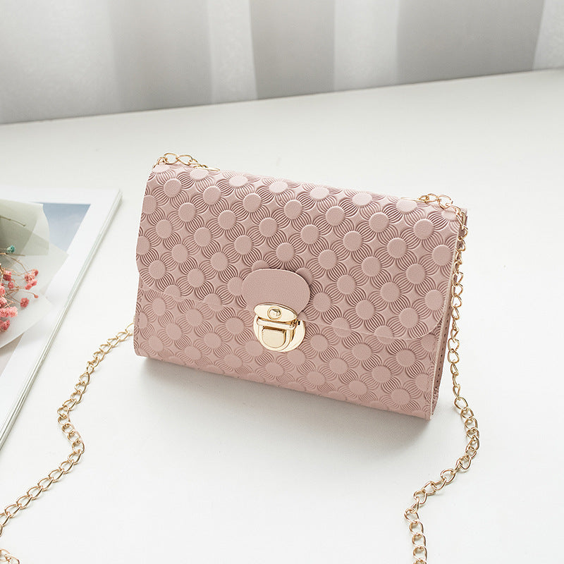 Embossed Small Square  Mini Bag