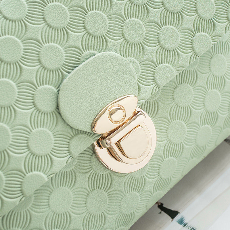 Embossed Small Square  Mini Bag