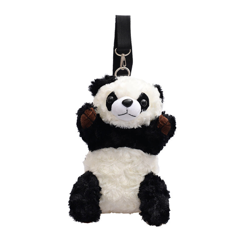 cute plush panda bag cartoon shoulder bag