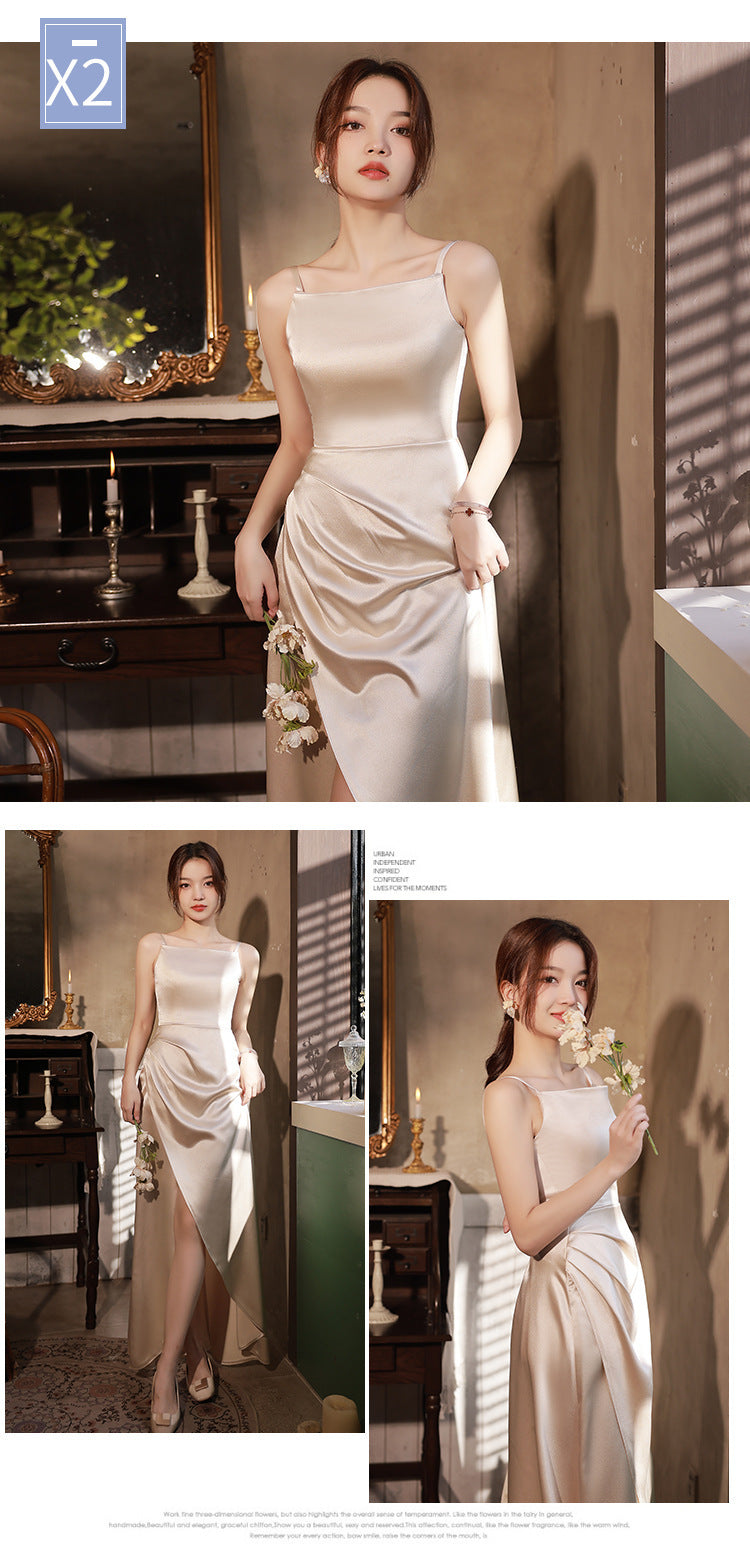 Simple And Light Luxury SatinFormal Dress
