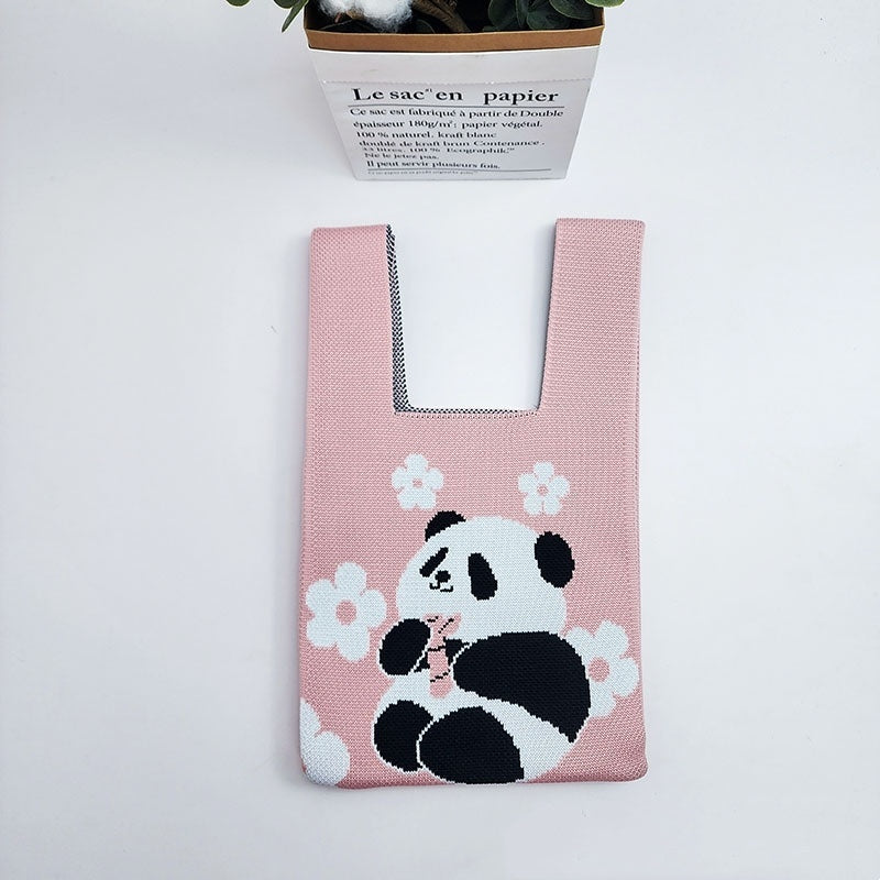 Trend Knitting Hand Bag Bucket Bag Gift