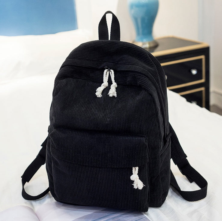 Bags School Corduroy Backpack Students
