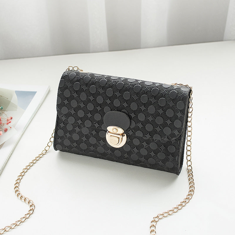 Embossed Small Square  Mini Bag