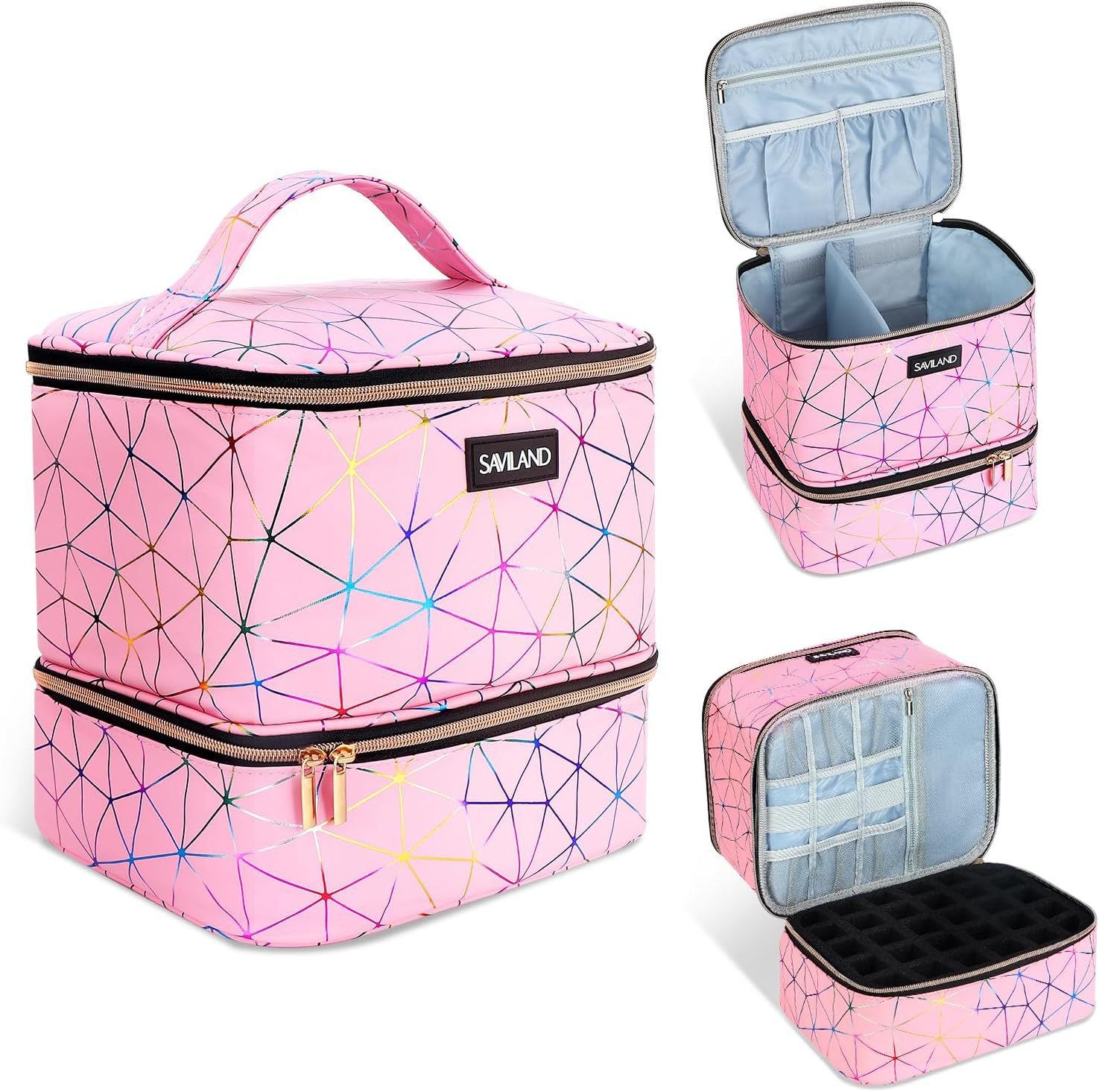 Travel Cosmetic Bag Nail Polish Portable