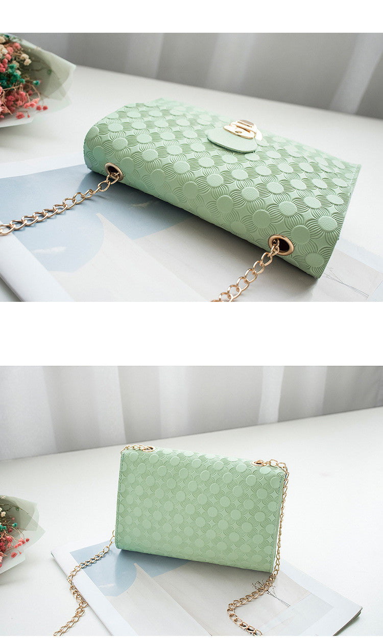 Embossed Small Square  Mini Bag