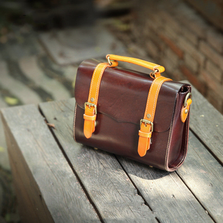 Handmade Vegetable Tanned Leather Bag