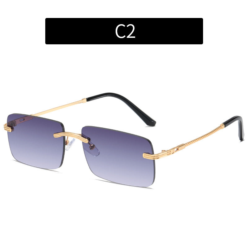 Sun GlassesFrameless Personality Square Sea