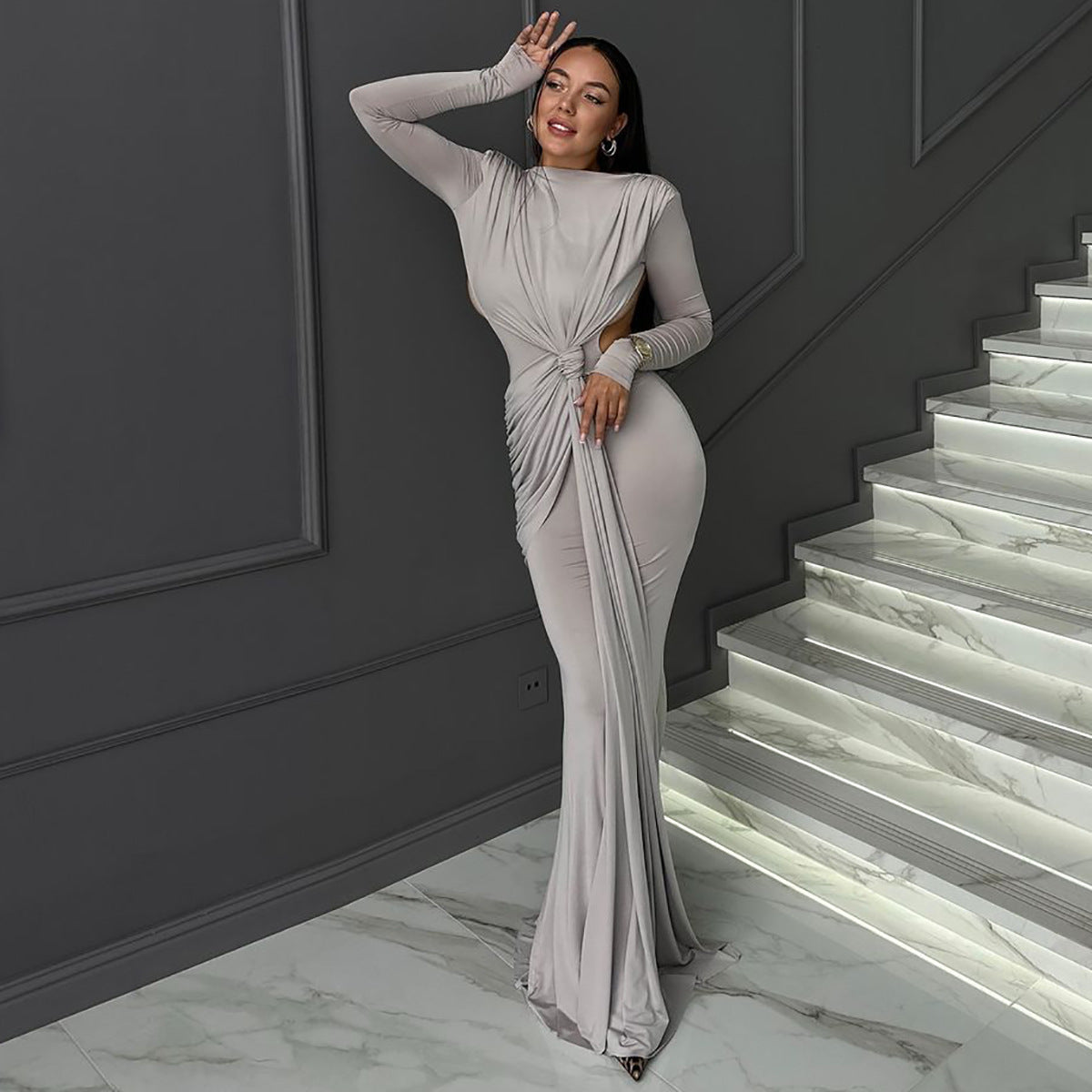 Dress Women's Long Sleeve Slimming