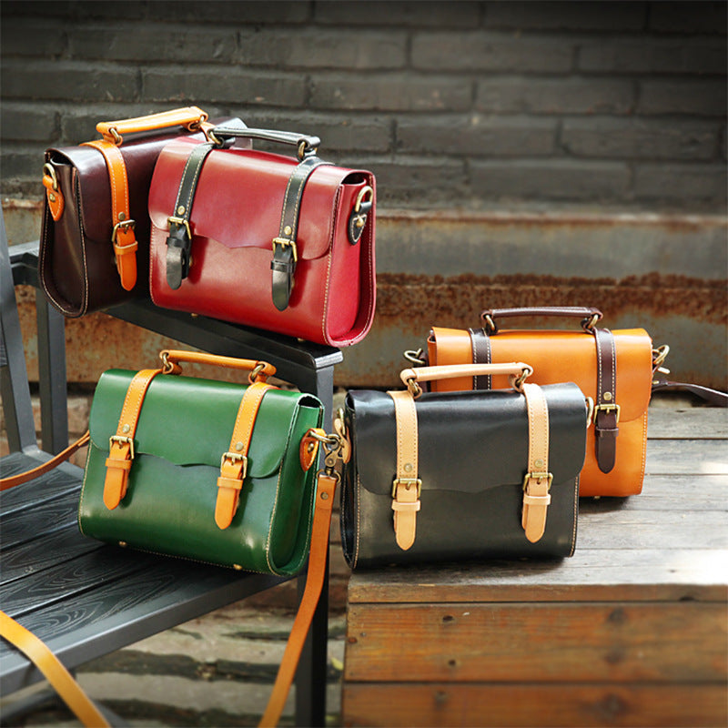 Handmade Vegetable Tanned Leather Bag