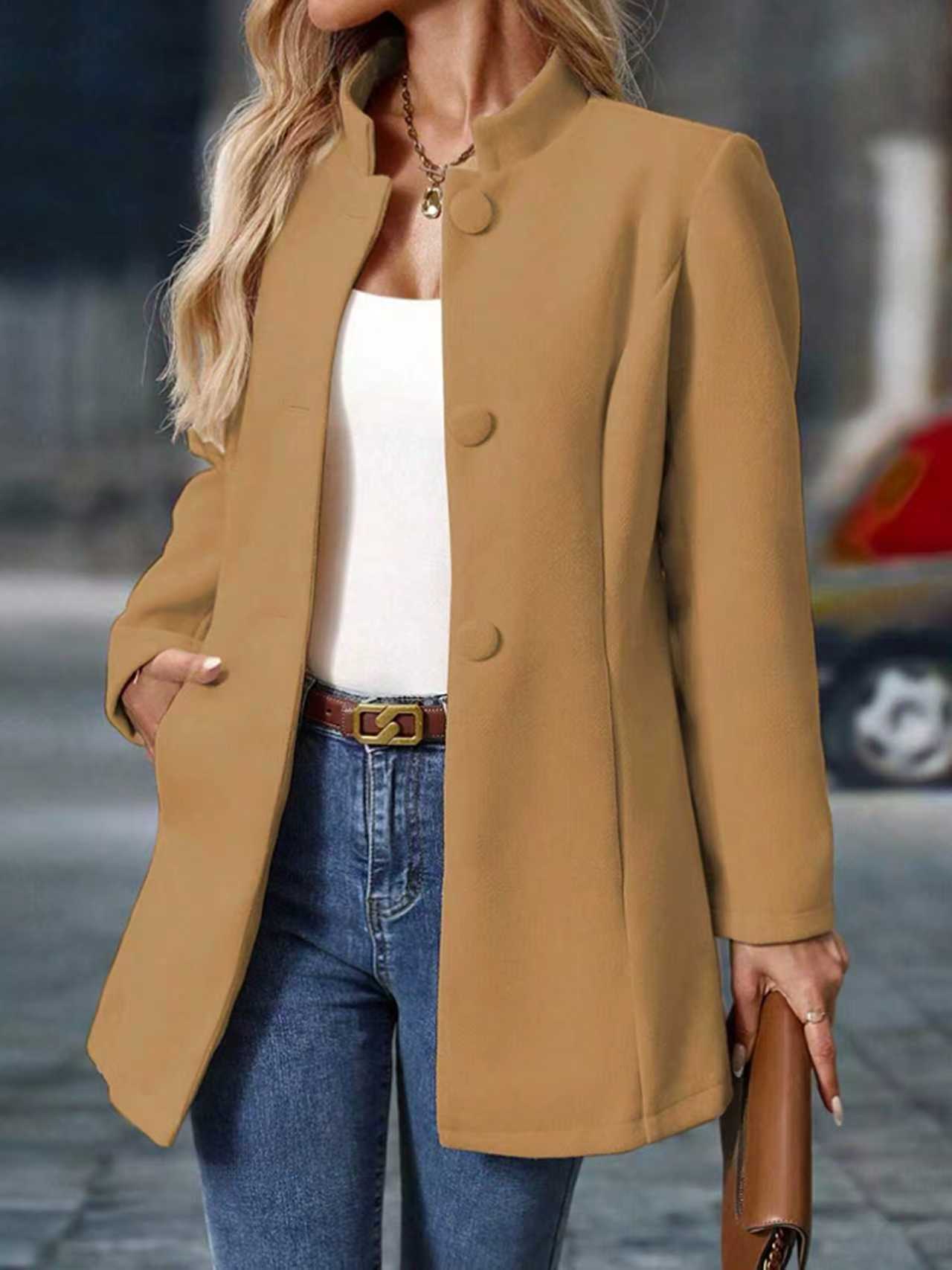 Jacket Pocket 3 Breasted Slim