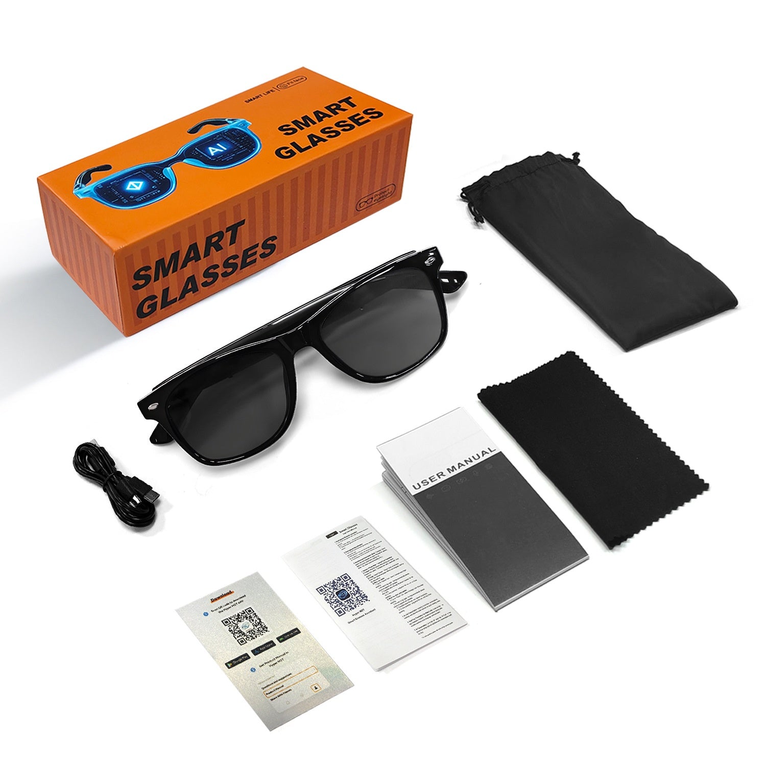 F16 Real-time Translation Music Audio Intelligent Glasses