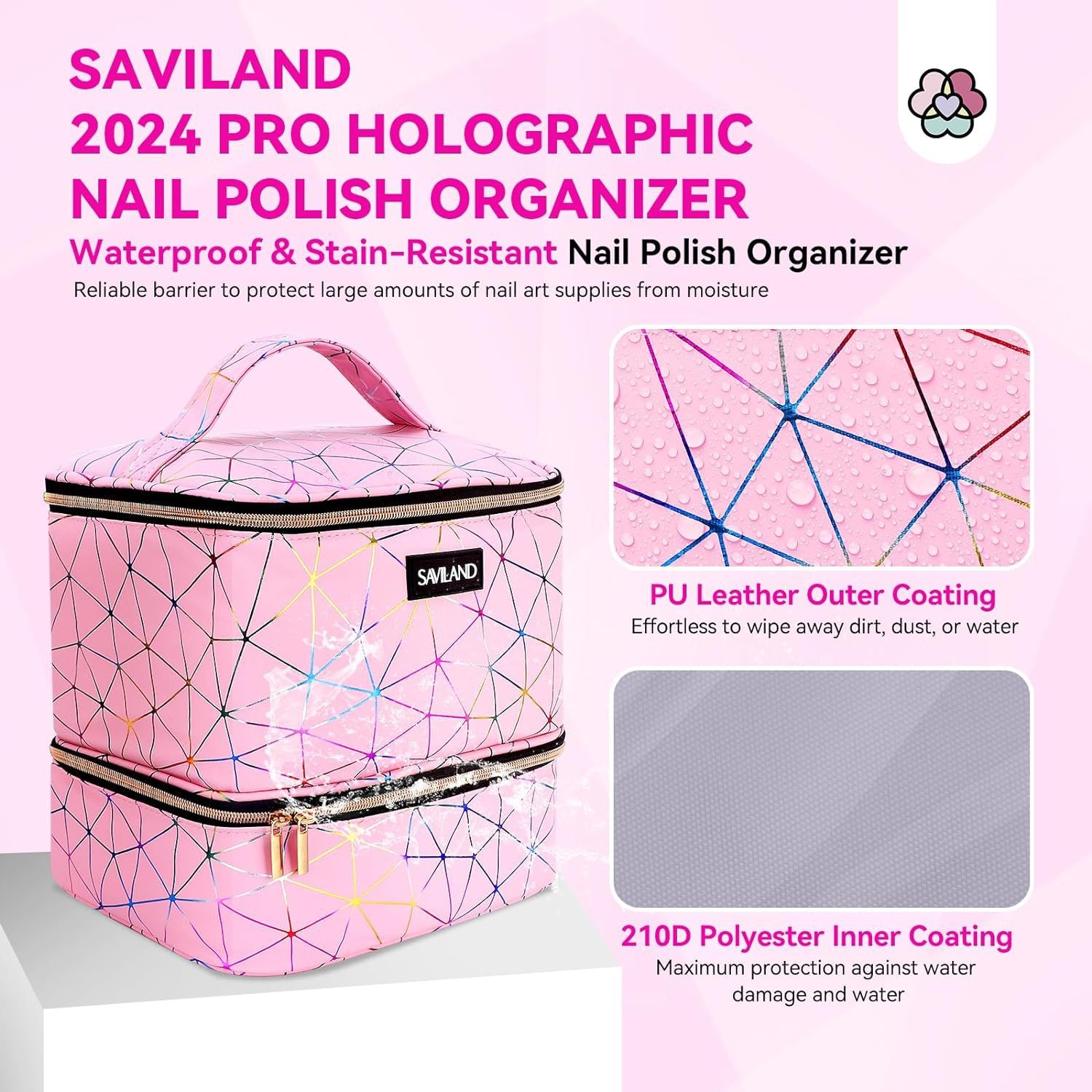 Travel Cosmetic Bag Nail Polish Portable