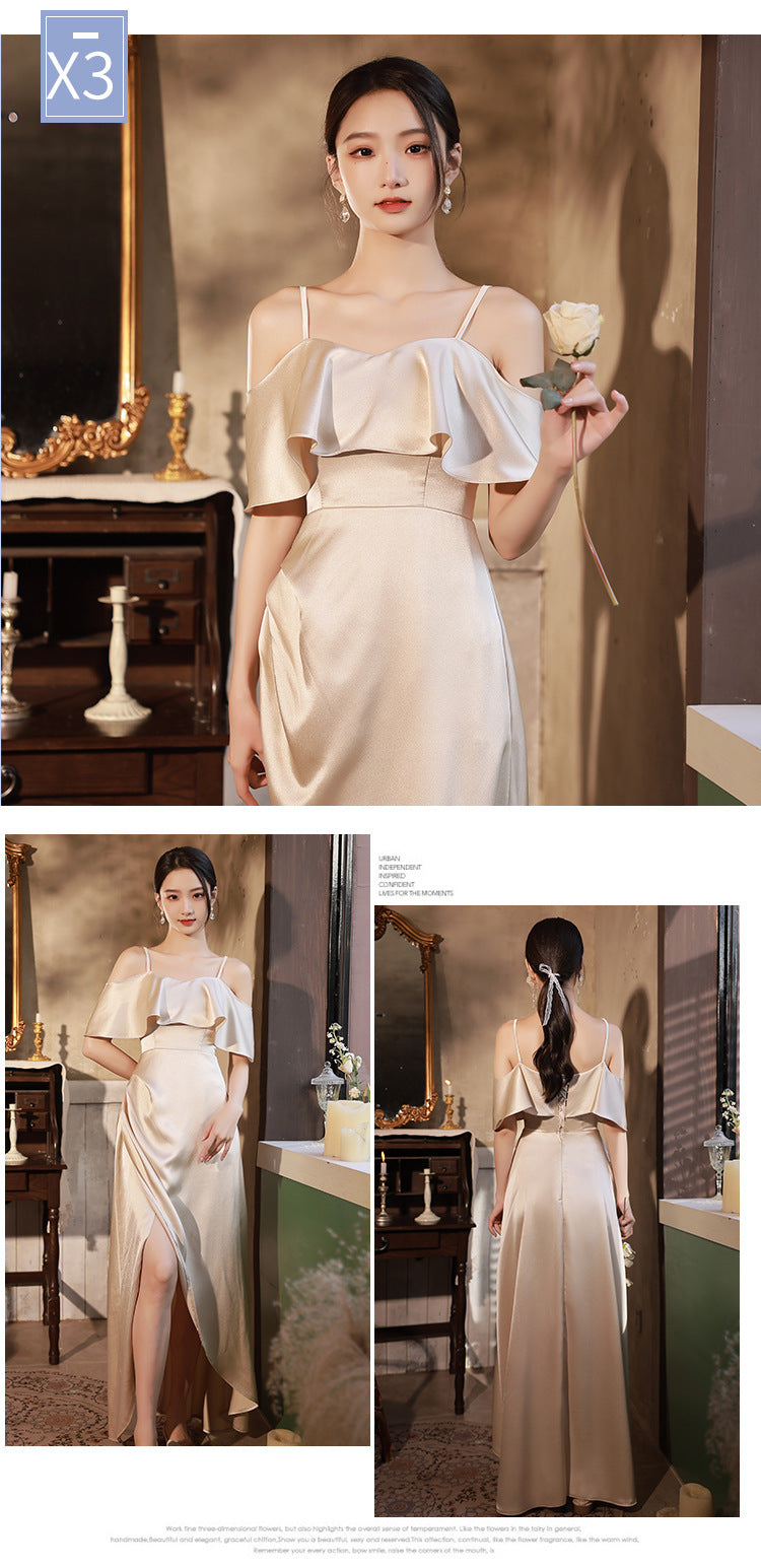 Simple And Light Luxury SatinFormal Dress