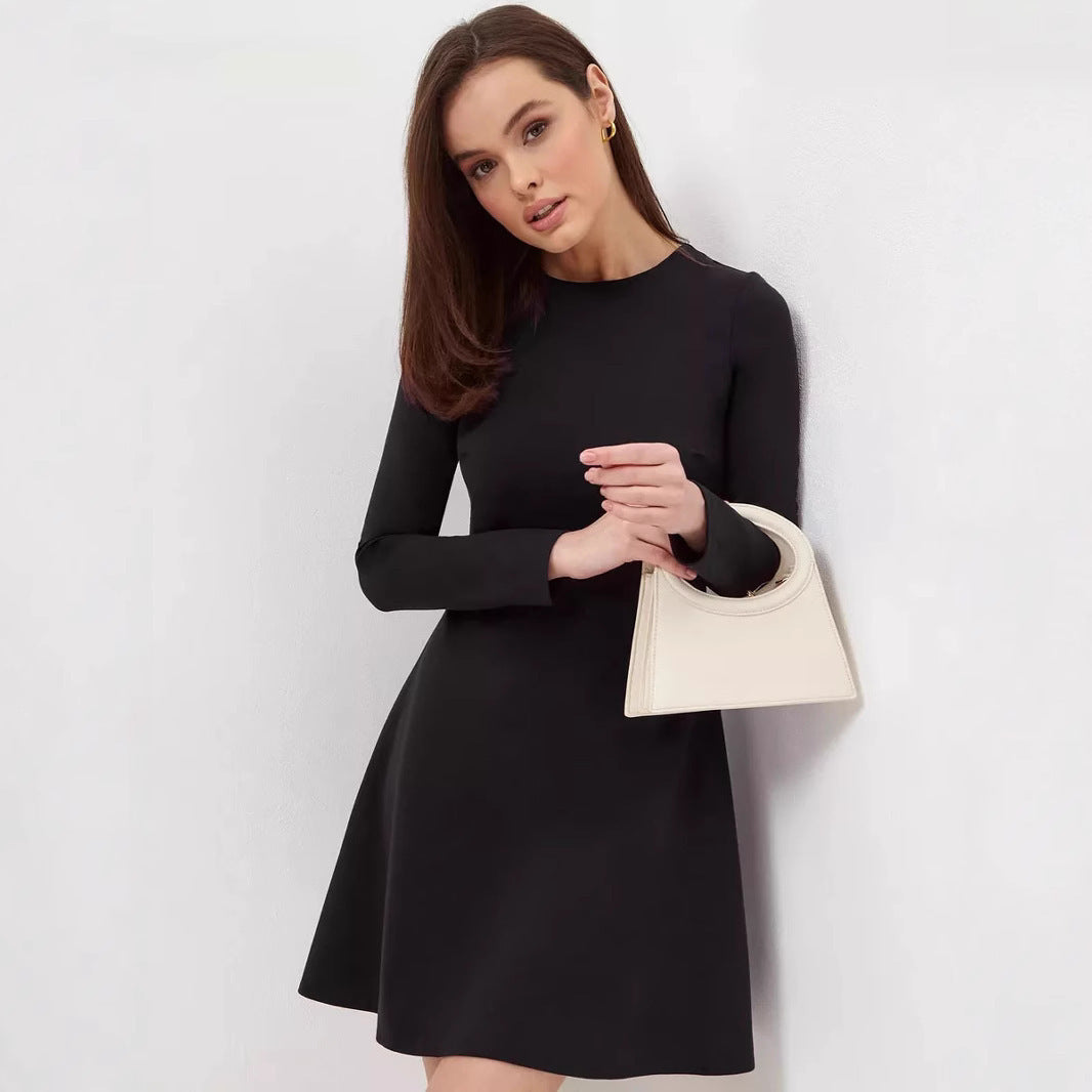 Dress Solid Color Casual Office