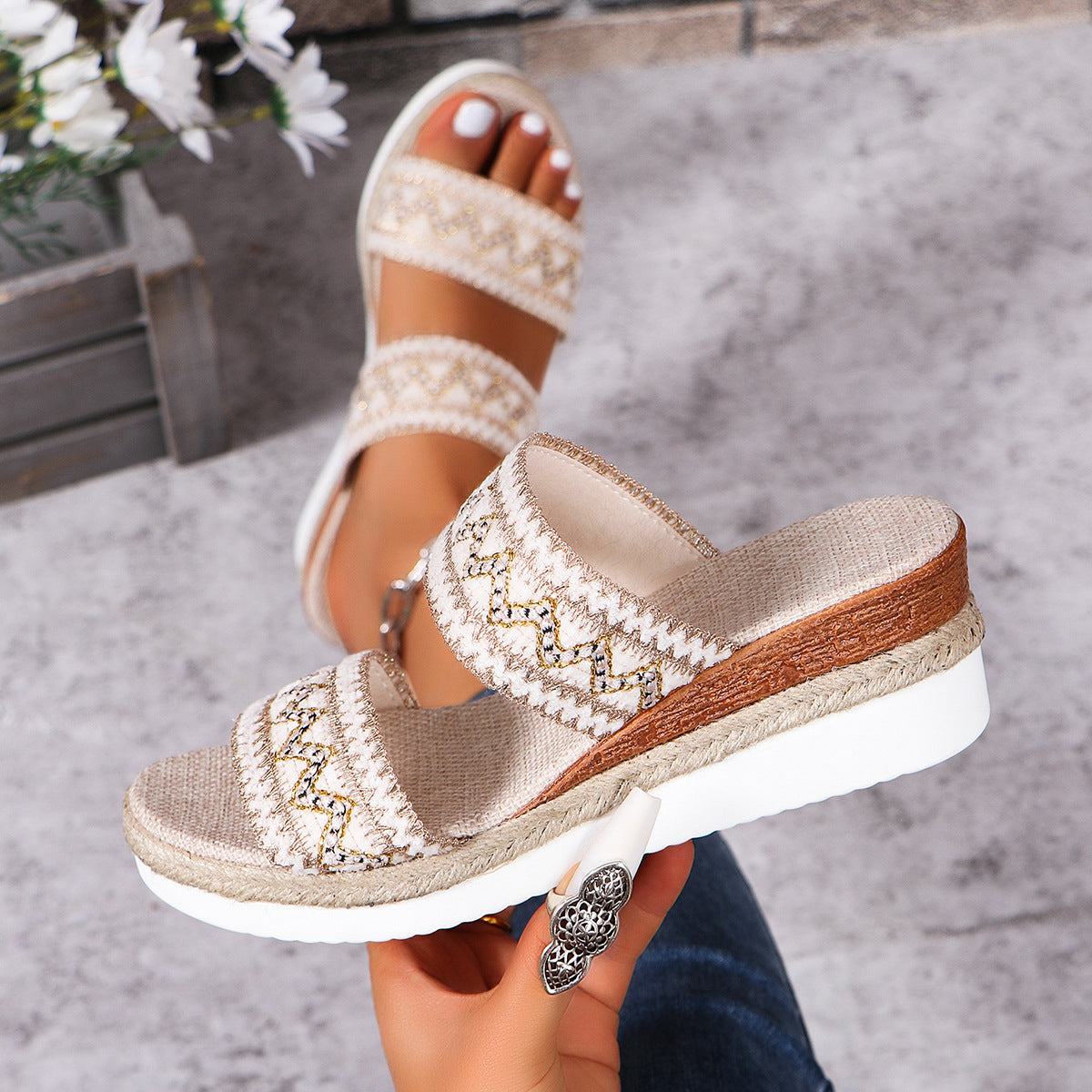 Sandals Summer Casual Ethnic Style Slippers