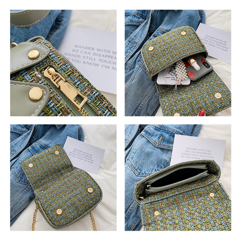 Clothes shape chain messenger bag