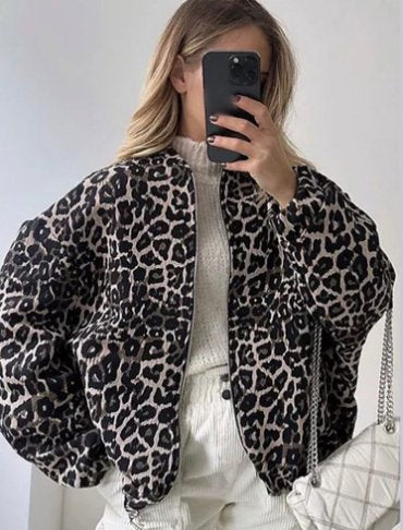 Jacket Cool Long Sleeve Zipper Closure Moto Biker Leather Jacket Womens Clothing