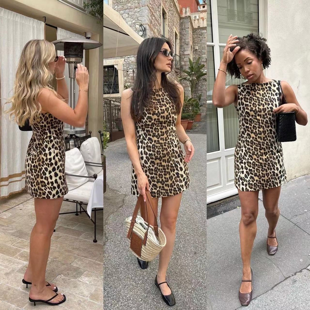 Women's Street Fashion Animal Print Sleeveless