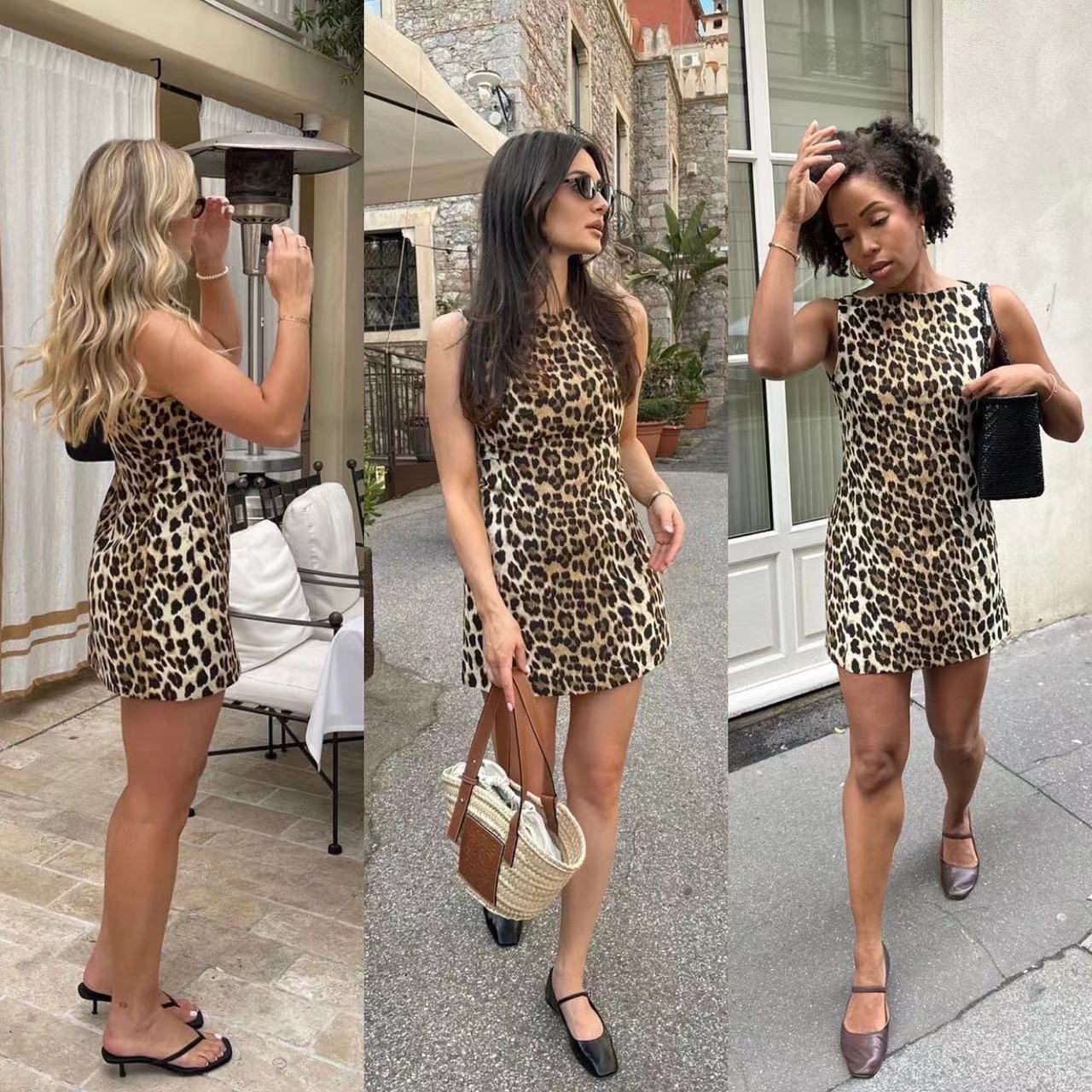 Women's Street Fashion Animal Print Sleeveless