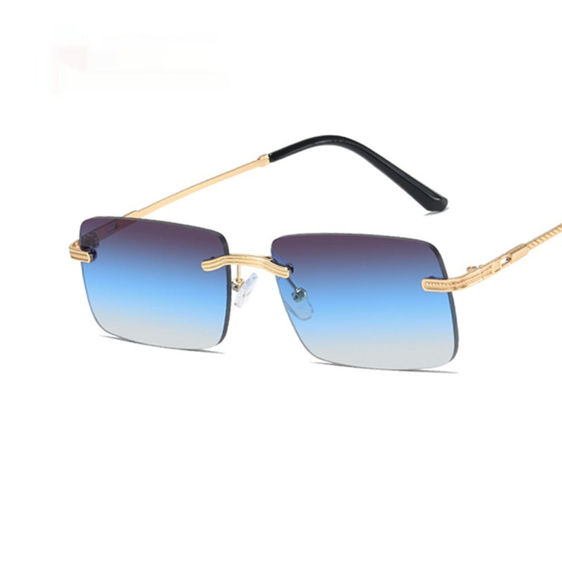 Sun GlassesFrameless Personality Square Sea