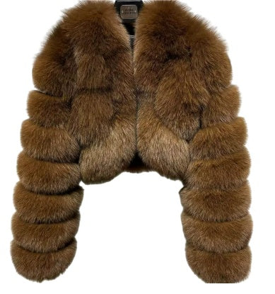 Top Jacket Short Stitching Winter Warm All-matching