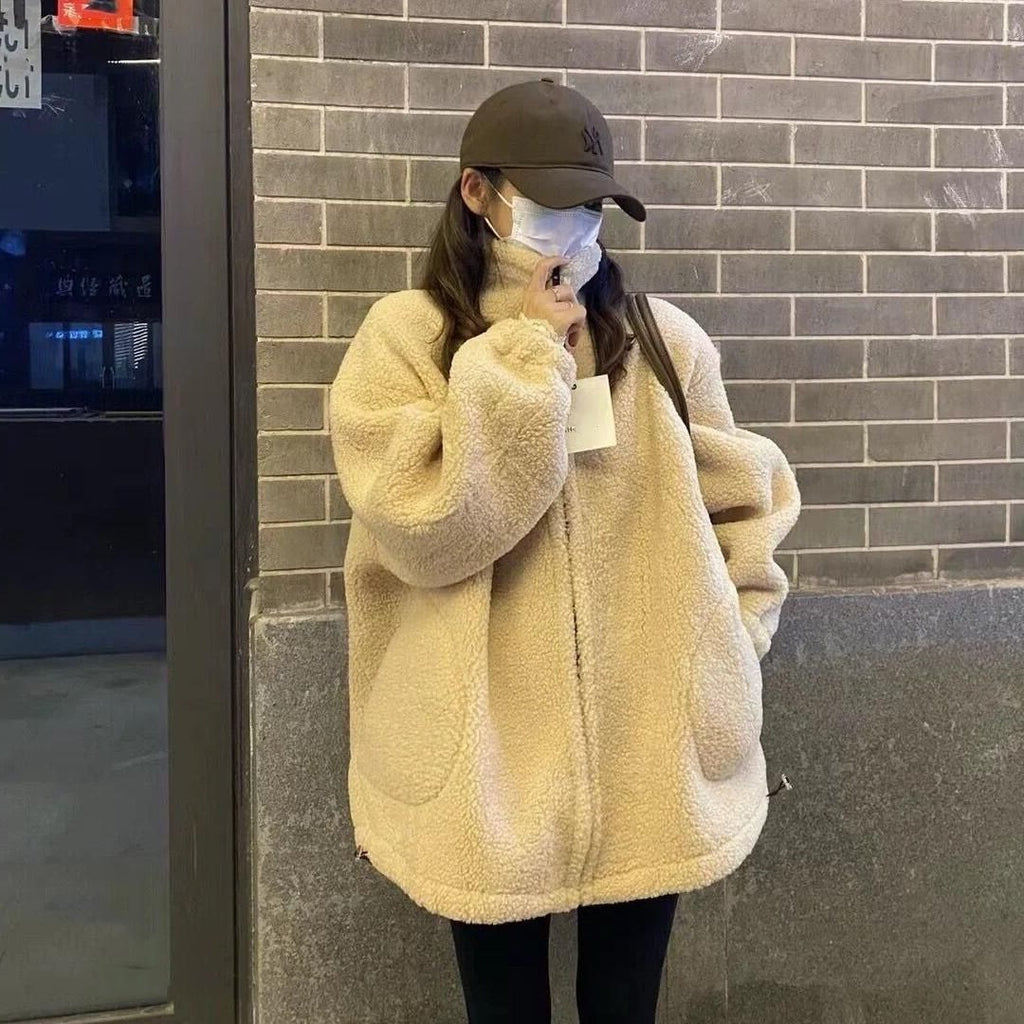 Jacket Thickened Particle Lamb Fleece Coat For Women