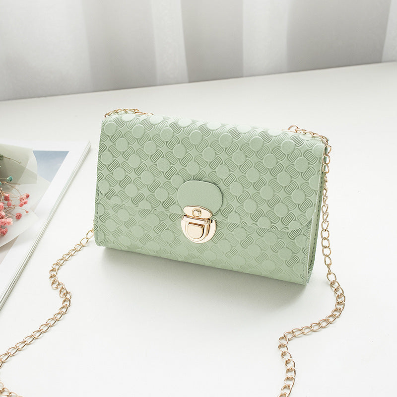 Embossed Small Square  Mini Bag