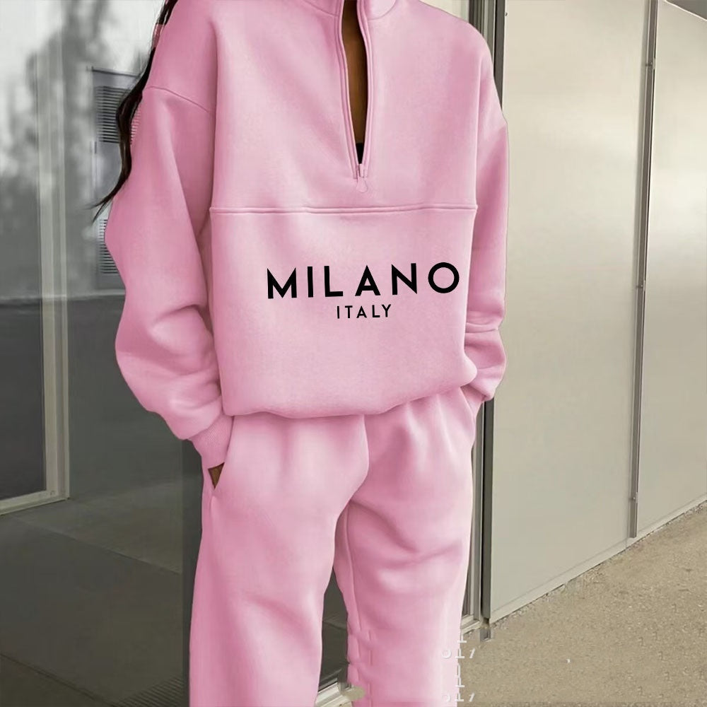 Hoodie Suit Women's Fashion Printed