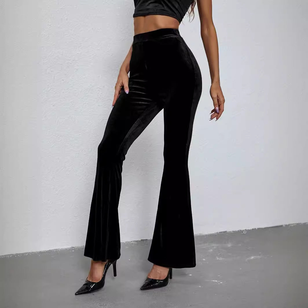 Pants Women's Fashion Sexy Slim Solid Color