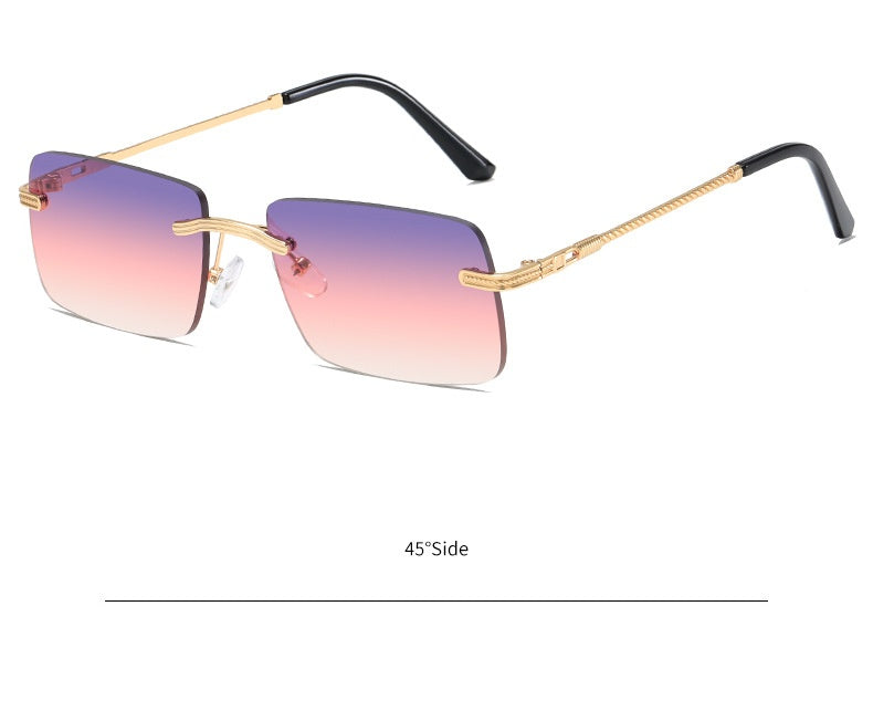 Sun GlassesFrameless Personality Square Sea