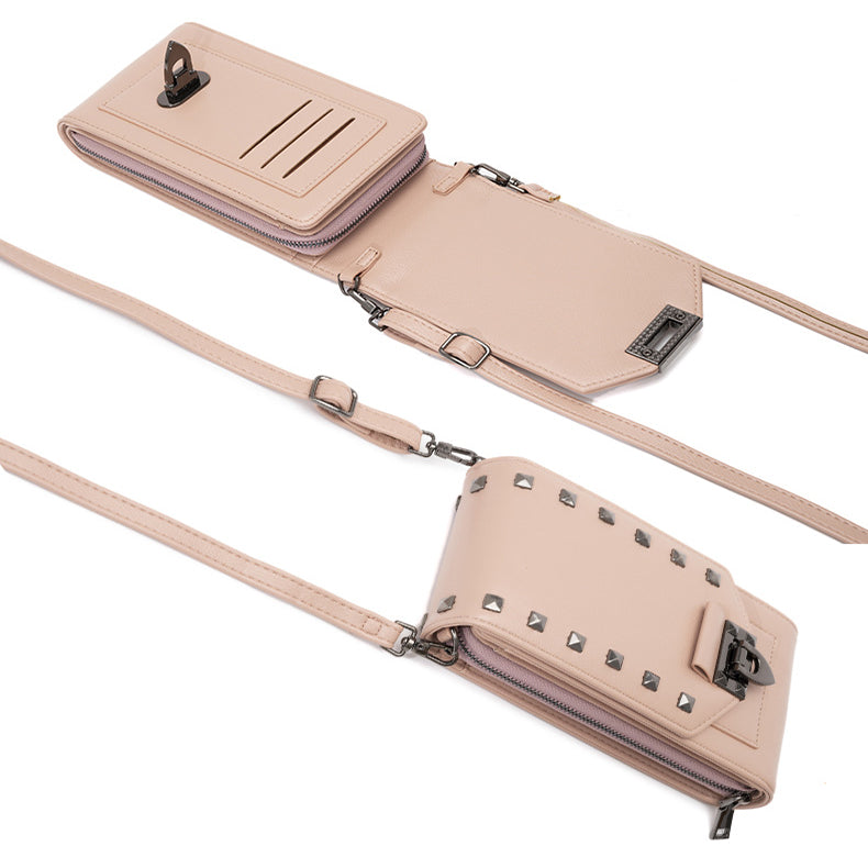 Bags Mobile Phone Handbag Solid Color Crossbody