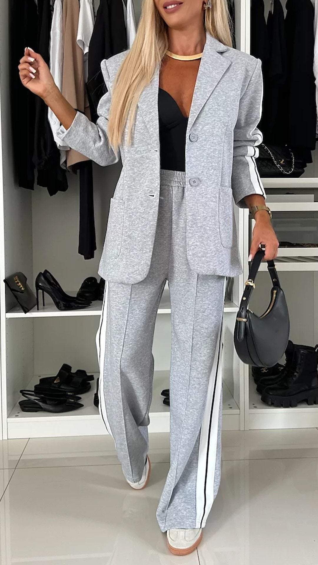 Women's Casual Suit Lapel Single-breasted Jacket