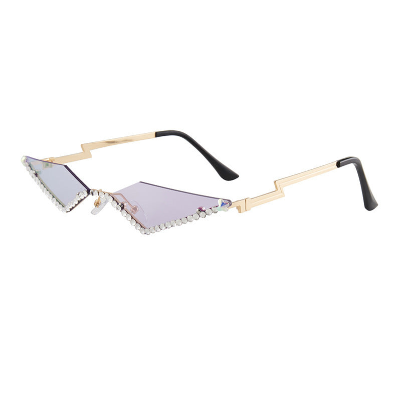 Glasses Female Creative Fashion Personalized Polygonal