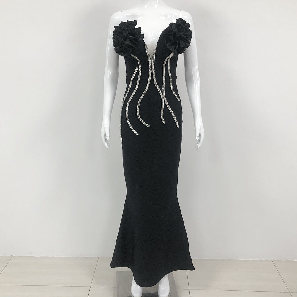 Dress New Style Temperament Socialite Flower Chain