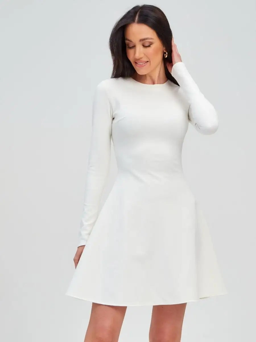 Dress Solid Color Casual Office