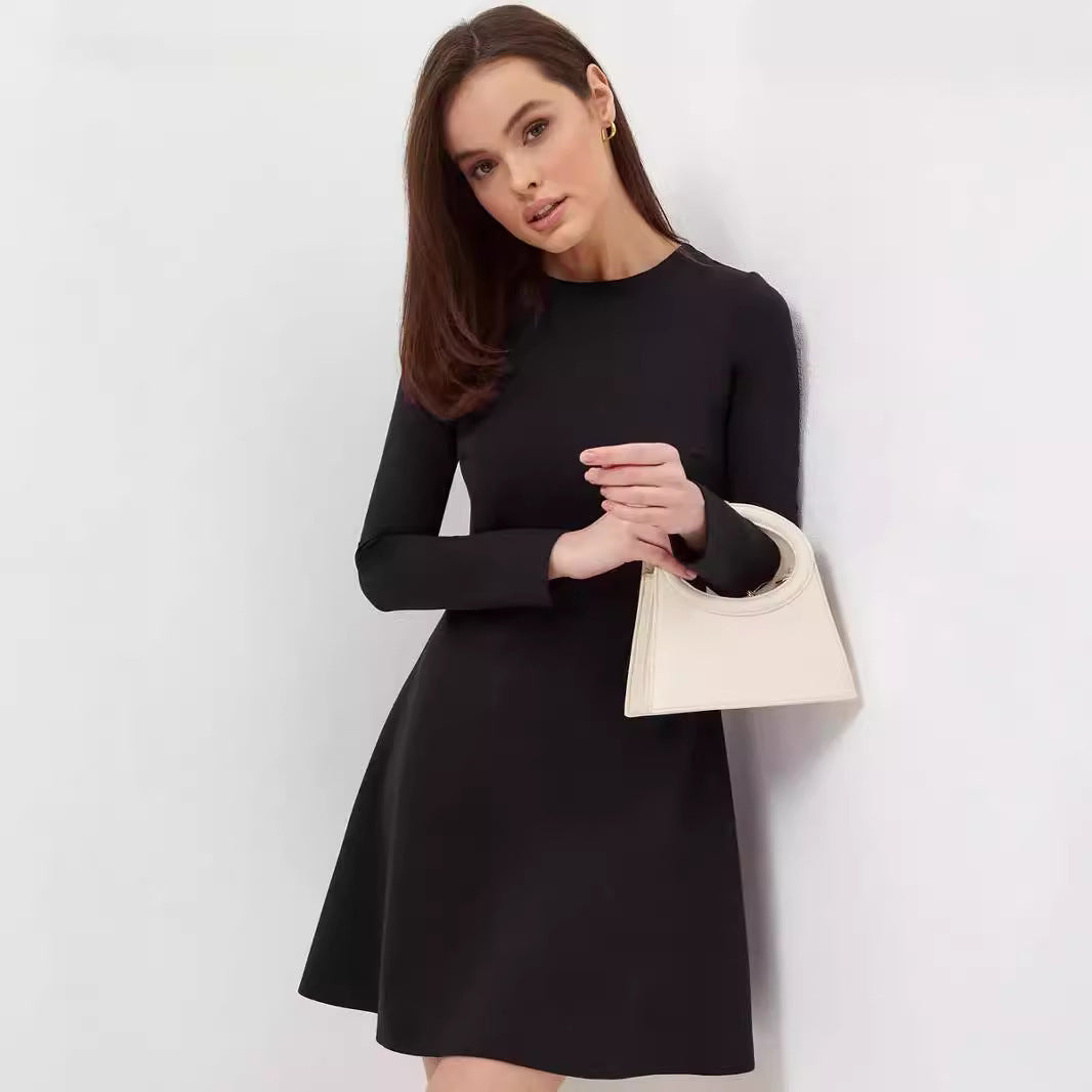 Dress Solid Color Casual Office