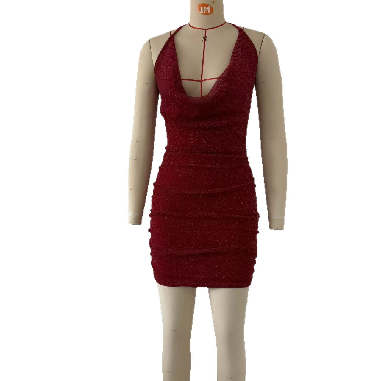 Low-cut Backless Slim-fit Party Dress