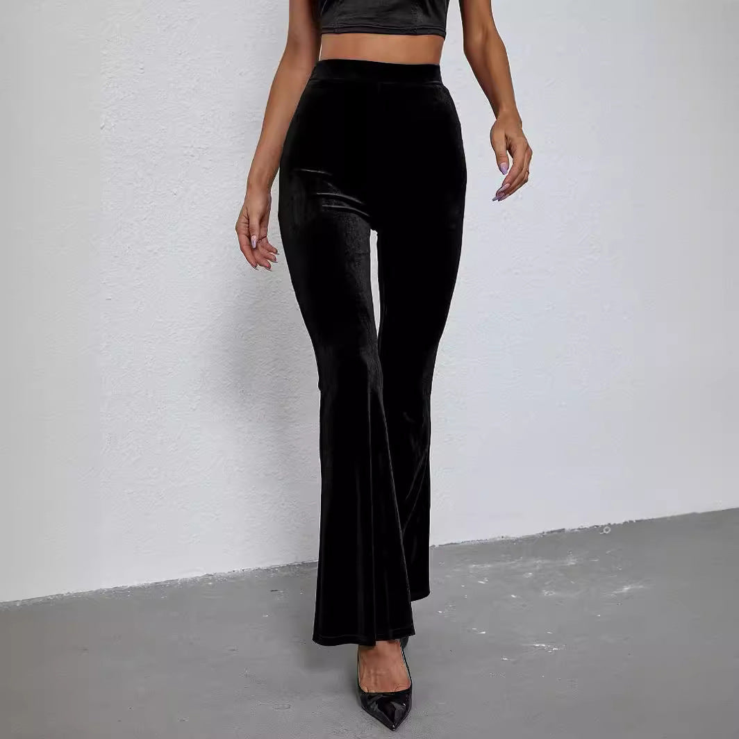Pants Women's Fashion Sexy Slim Solid Color